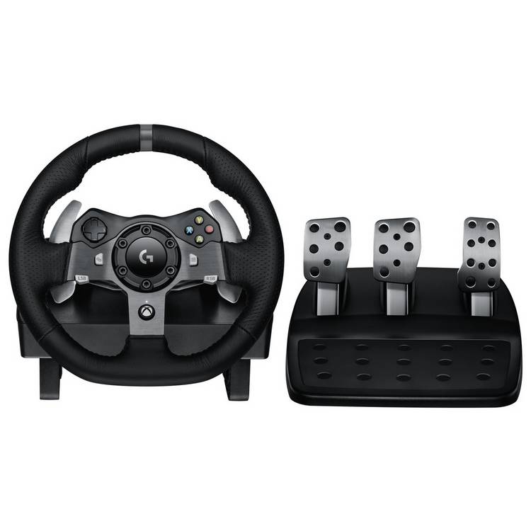 Logitech G920 driving force wheel Xbox One PC (British brand)