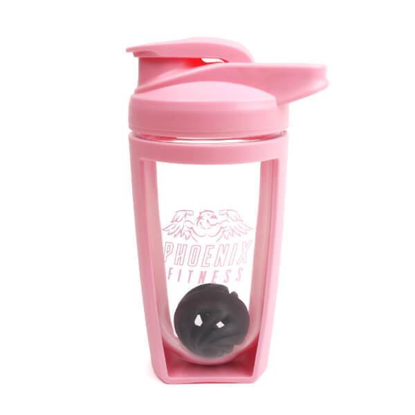 Phoenix Fitness protein shaker pink 700ml - British product