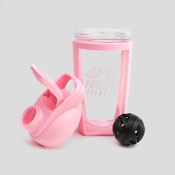 Phoenix Fitness protein shaker pink 700ml - British product