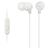 Sony white in-ear wired headphones with microphone - British product