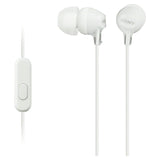 Sony white in-ear wired headphones with microphone - British product