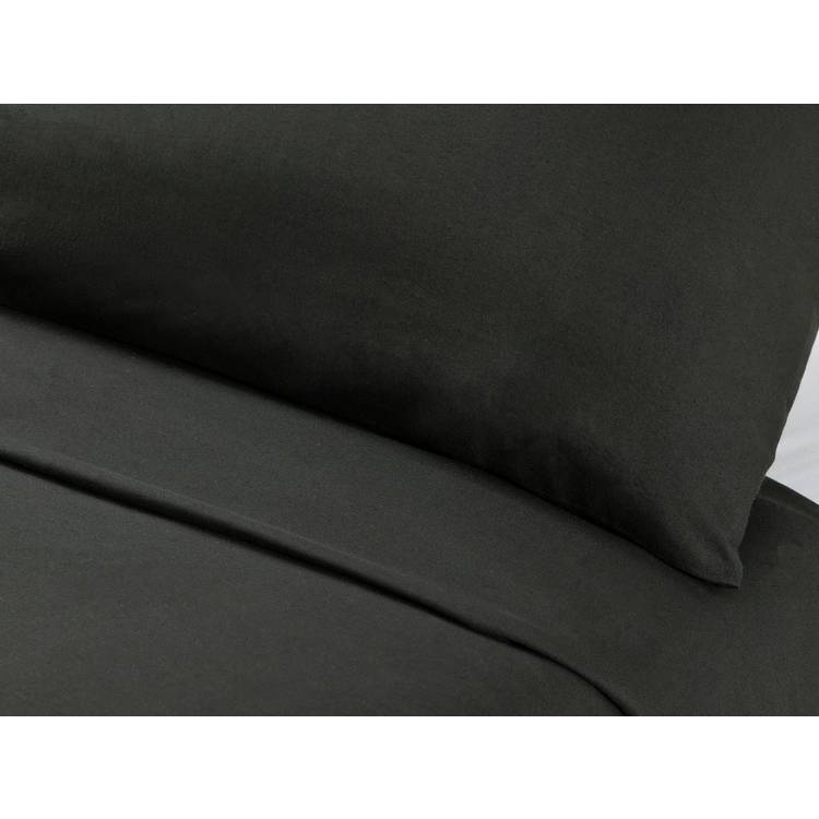 Habitat plain black bedding set single, imported from the UK