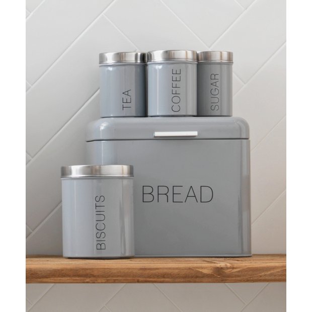 Argos Home 5 piece kitchen storage set flint grey - British product