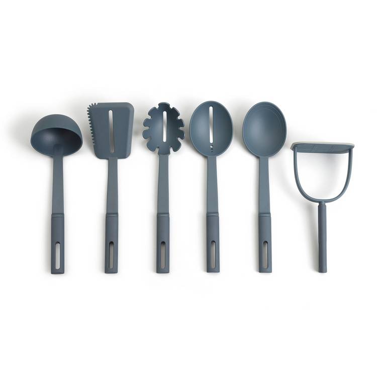 Habitat blue utensil set with holder, UK version
