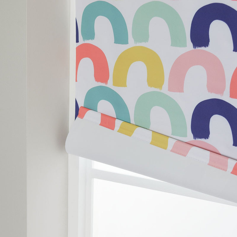 Habitat Kids Rainbow Blackout White Roller Blind - 180cm