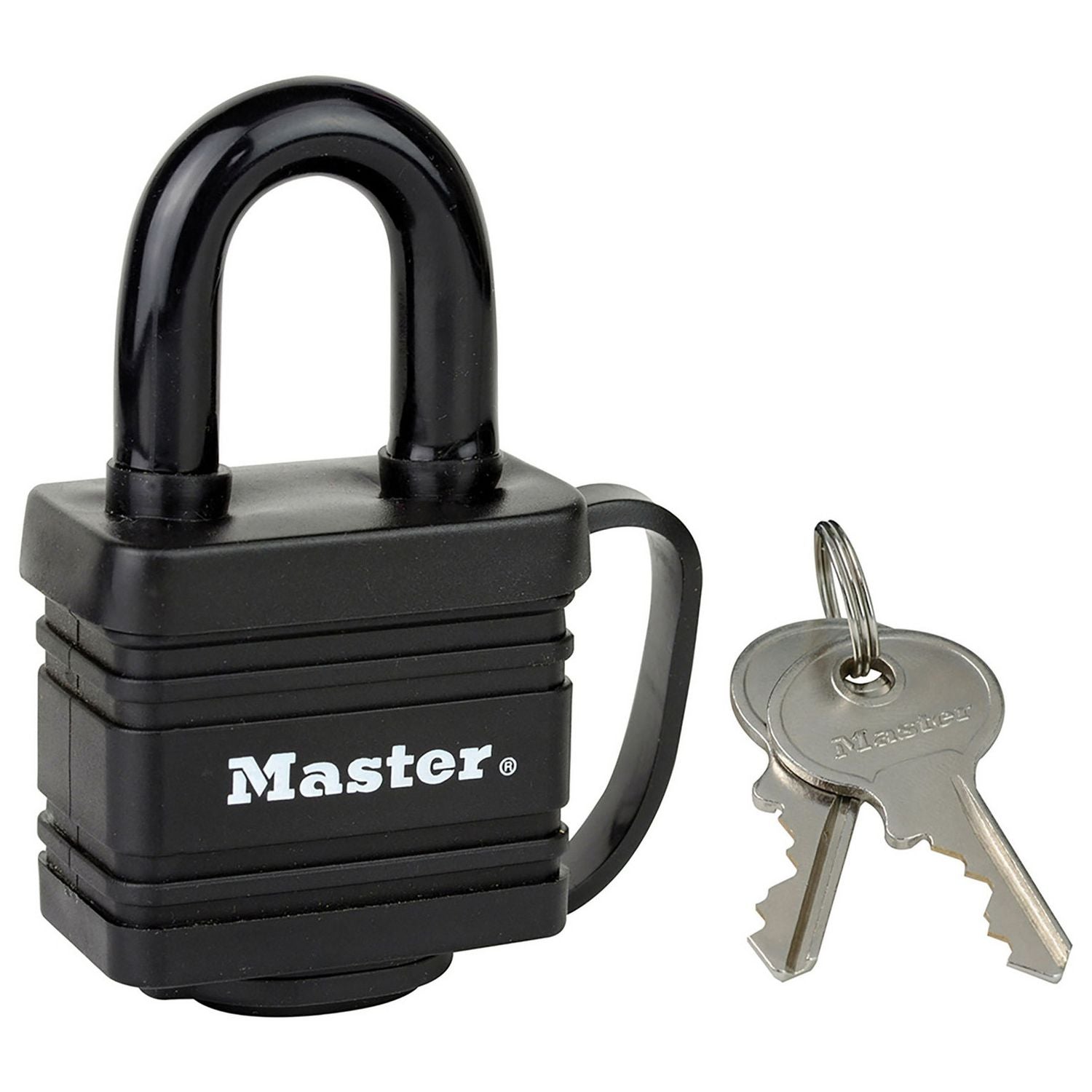 Master Lock thermoplastic weatherproof padlock, UK version