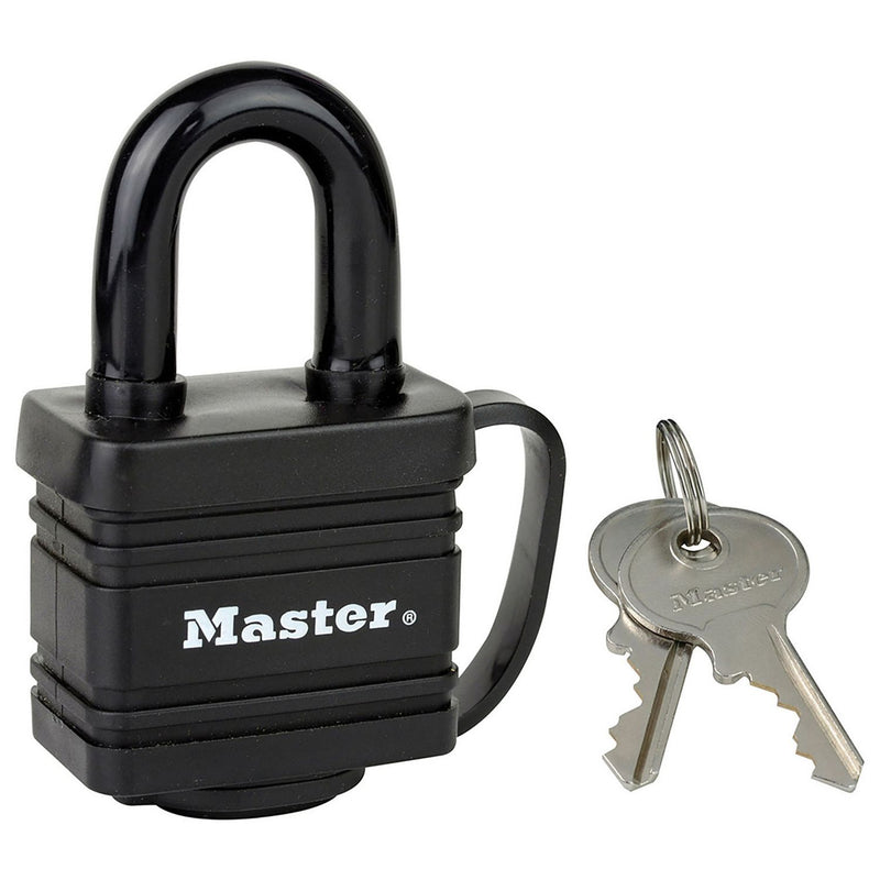 Master Lock thermoplastic weatherproof padlock, UK version