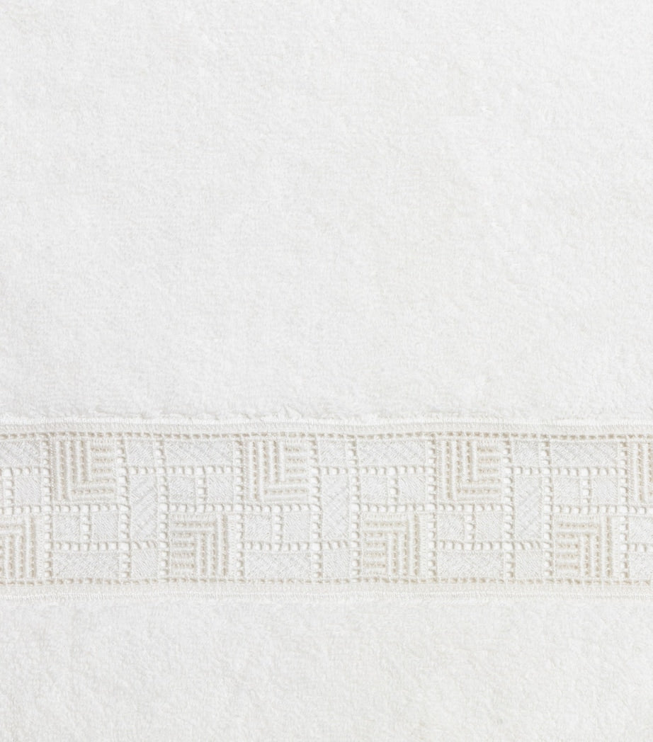 Frette Maze Lace hand towel - British product