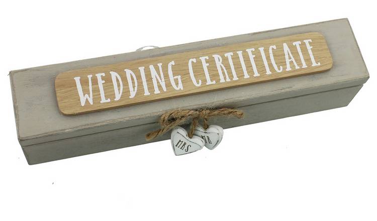 Wedding Certificate Box GOODS Argos