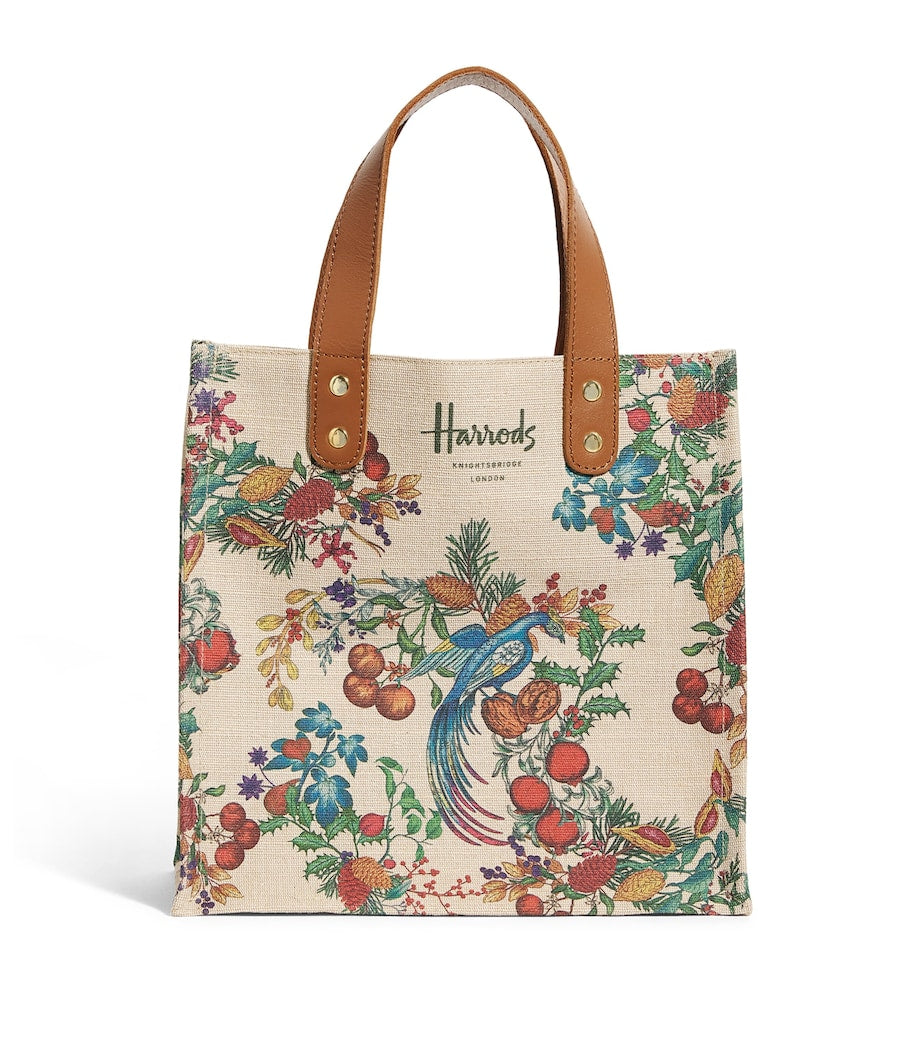 Harrods Small The Great Feast Jacquard Shopper Bag
