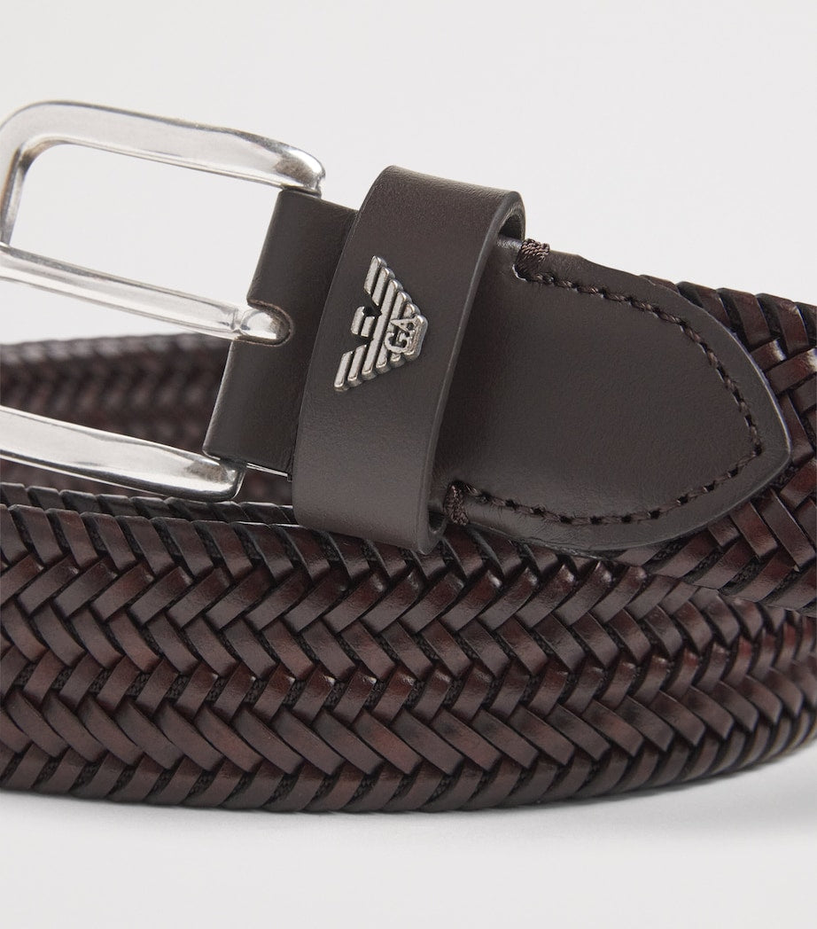 Emporio Armani woven leather belt 3cm - British product