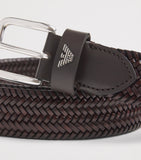 Emporio Armani woven leather belt 3cm - British product