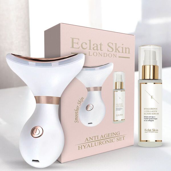 Eclat Skin Anti-Ageing  Set ( Neck & Jawliner + HA Serum) GOODS Superdrug   