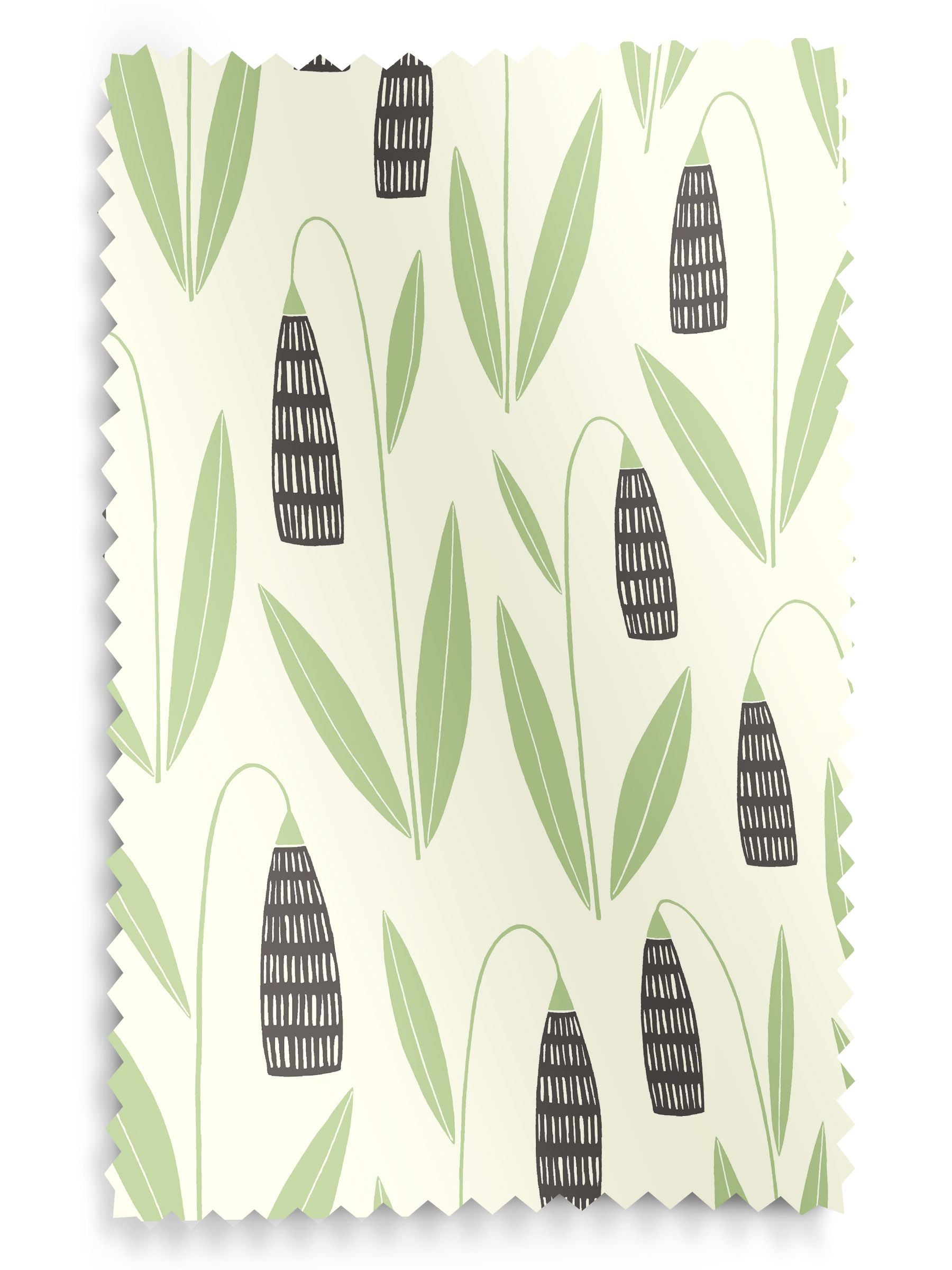 MissPrint Snow Drops made to measure roller blind - British product