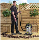 Guild 30L steel drum wet dry vacuum cleaner - British product
