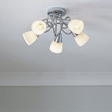 Argos Home Curico 5 light ceiling light chrome glass - British product