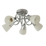 Argos Home Curico 5 light ceiling light chrome glass - British product