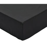 Habitat Cotton Rich 180 TC Plain Black Fitted Sheet - King