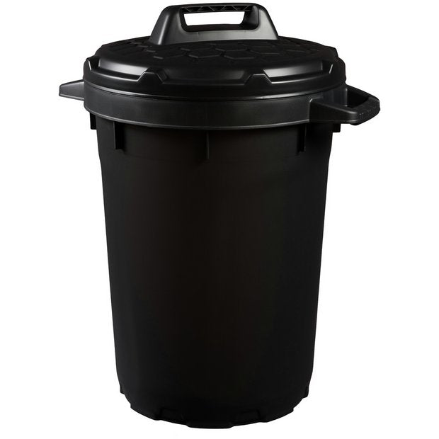 Strata 90L heavy duty garden bin black - British product