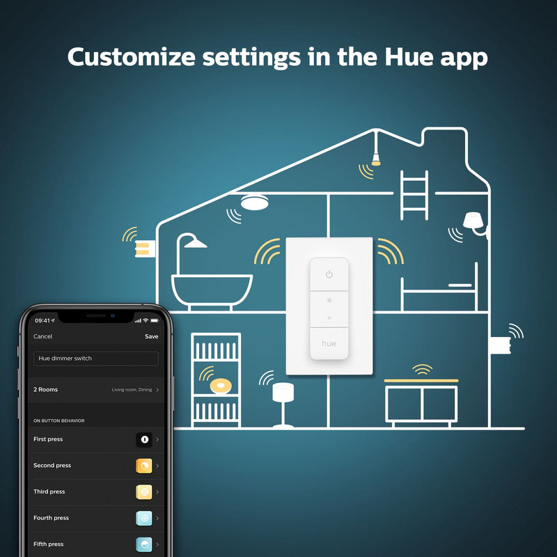 Philips Hue smart dimmer switch v2, UK version