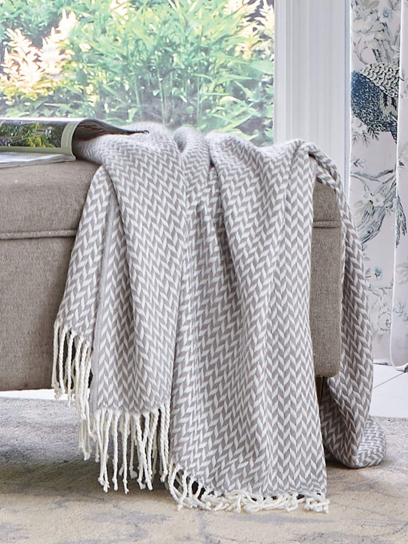 Laura Ashley Blush Pink Arya Brushed Throw