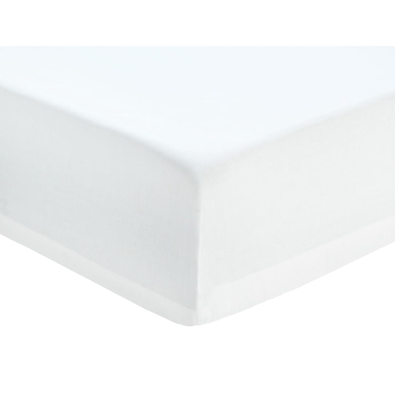 Habitat Easycare Plain White Fitted Sheet - Single