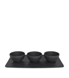 Villeroy & Boch Manufacture Rock 3-piece dip set (British brand)