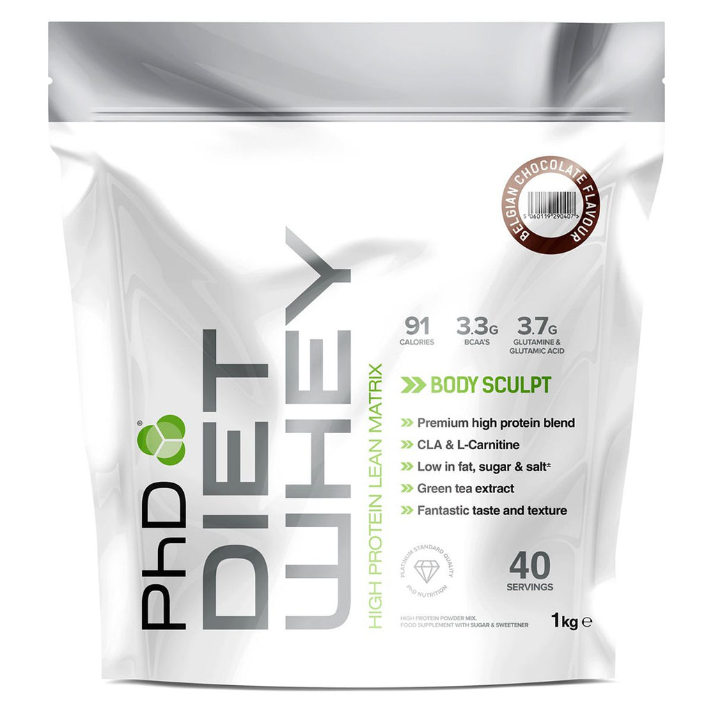 PhD Diet Whey Protein Belgian Chocolate with sweetener - 1kg