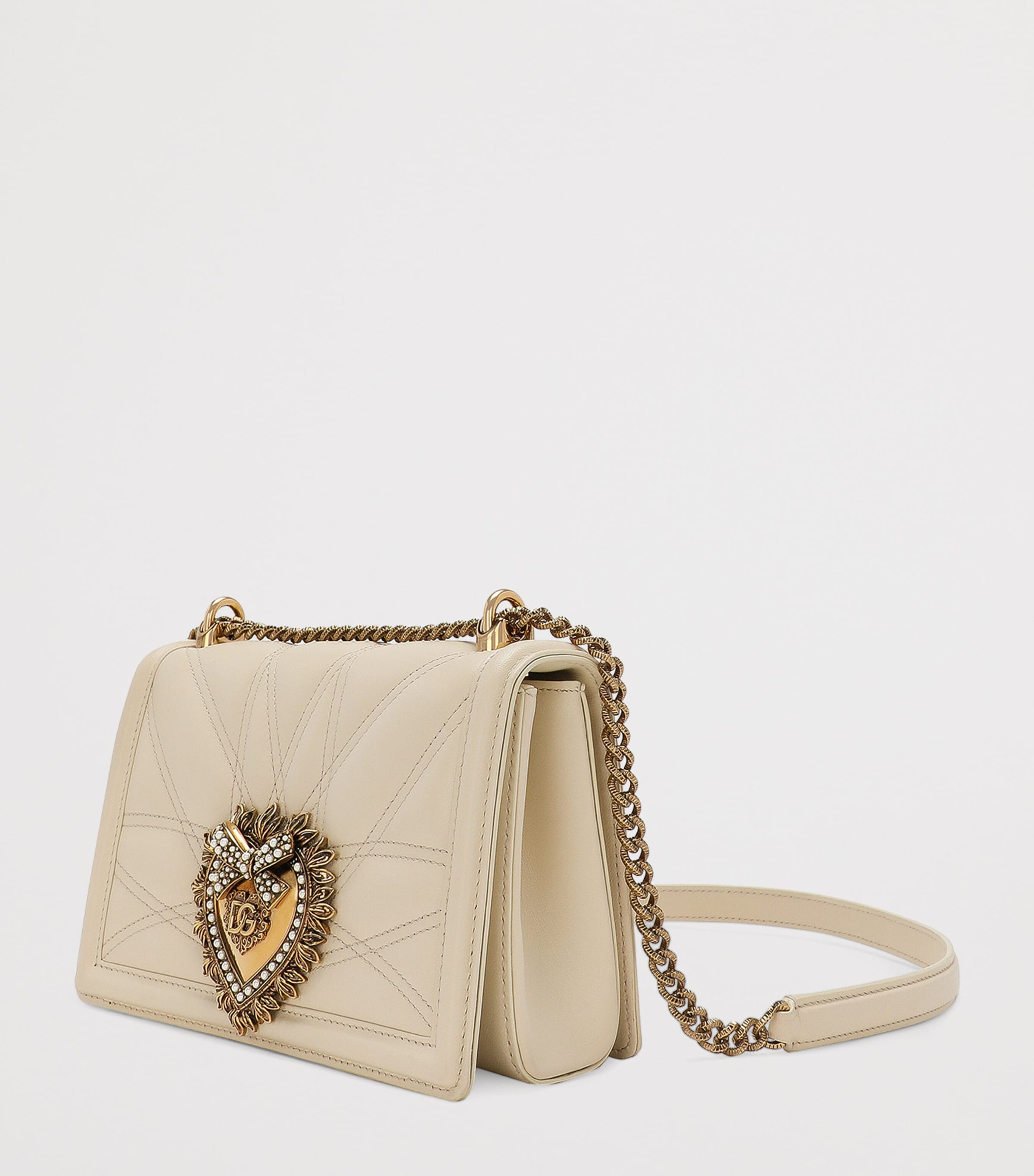 Dolce&Gabbana Devotion leather shoulder bag, imported from the UK
