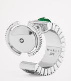 MARLI New York life hoop earrings with agate diamonds (British brand)