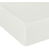 Habitat Cotton Rich 180 TC Plain Cream Fitted Sheet - Double