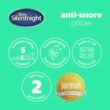 Silentnight Anti-Snore Medium Soft Pillow imported from the UK