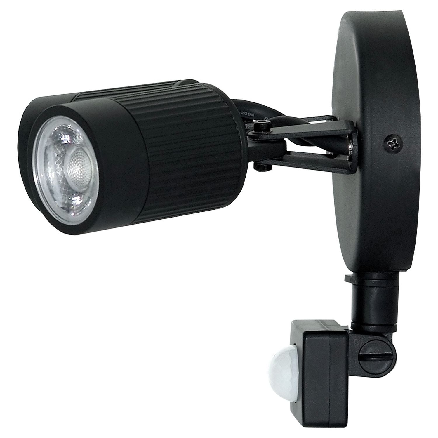 Luceco twin black PIR LED spotlights - British product