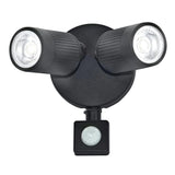 Luceco twin black PIR LED spotlights - British product