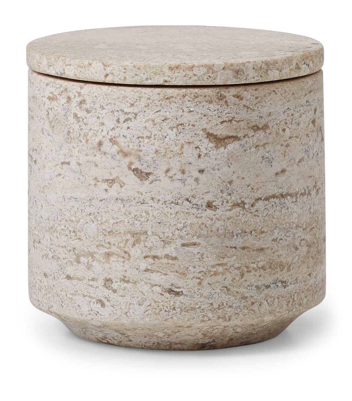 Labrazel Aztec travertine marble canister for kitchen storage, UK version