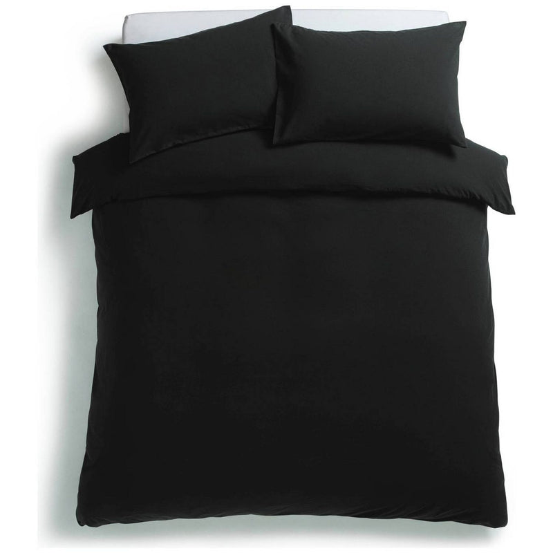 Habitat stonewashed cotton double bedding set in charcoal - British product