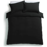 Habitat stonewashed cotton double bedding set in charcoal - British product