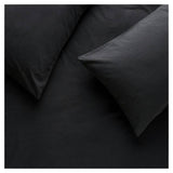 Habitat stonewashed cotton double bedding set in charcoal - British product