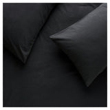 Habitat stonewashed cotton double bedding set in charcoal - British product