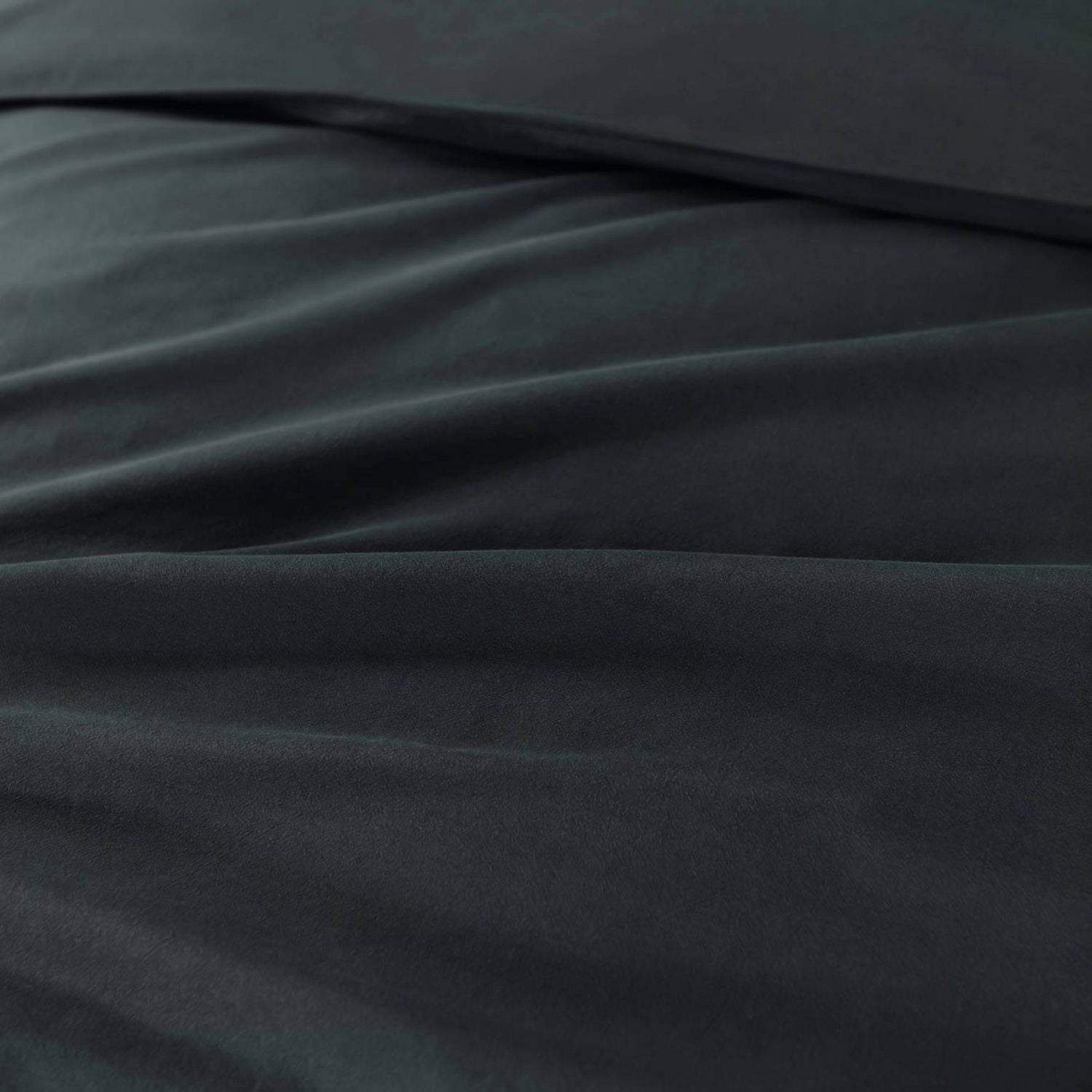 Habitat stonewashed cotton double bedding set in charcoal - British product