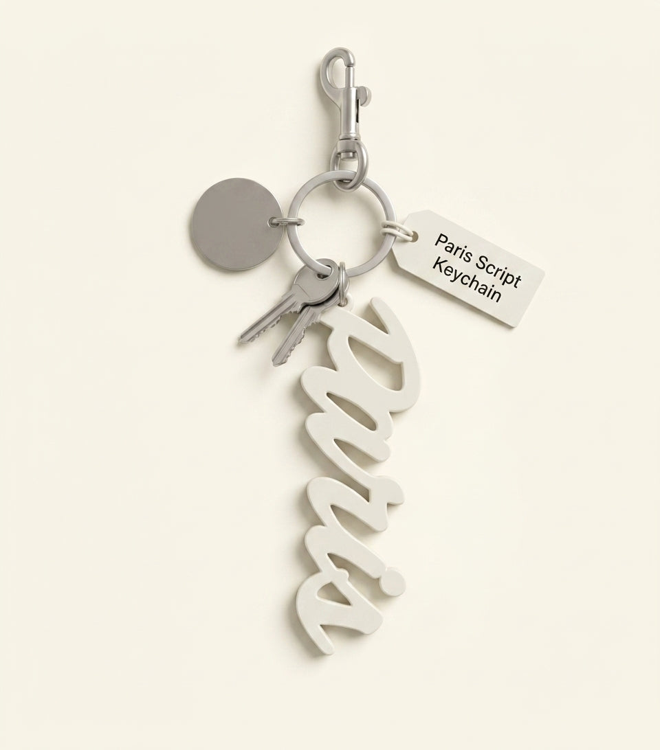 Balenciaga Paris keyring stainless steel silicone (British brand)