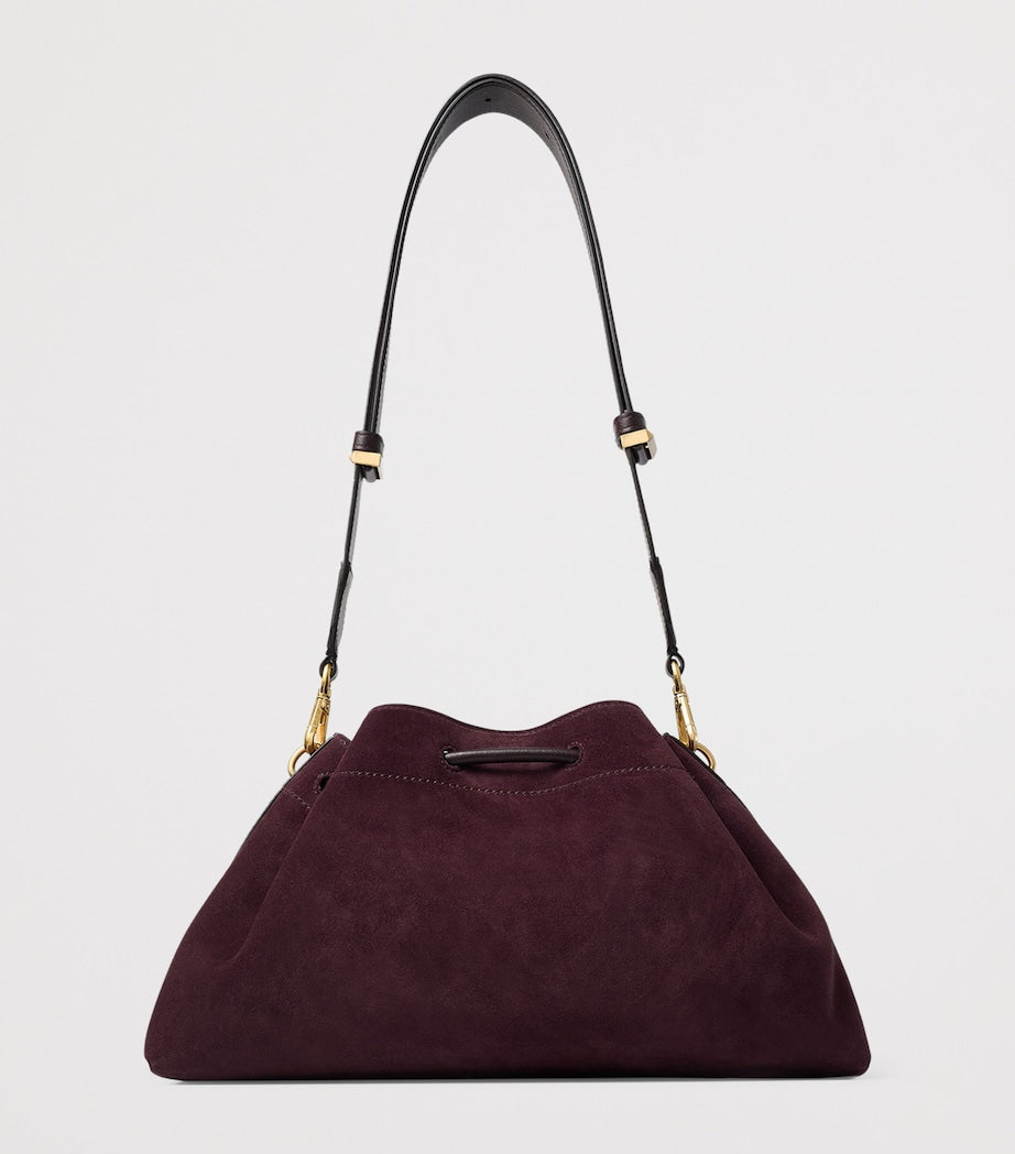 Jimmy Choo medium Cinch suede shoulder bag, imported from the UK