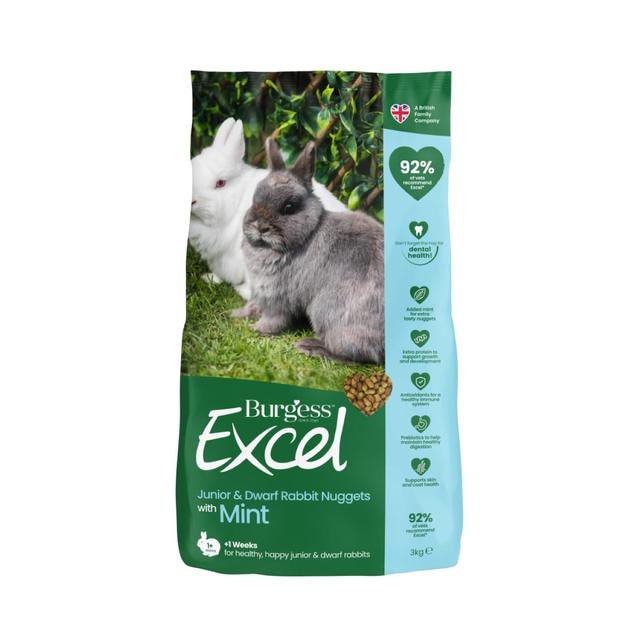 Burgess Excel Junior And Dwarf Rabbit Food   3kg GOODS M&S   