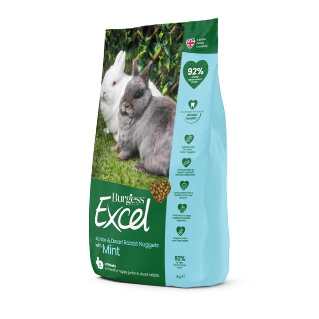 Burgess Excel Junior And Dwarf Rabbit Food   3kg GOODS M&S   