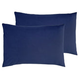 Habitat Cotton Rich 180 TC Standard Pillowcase Pair - Navy
