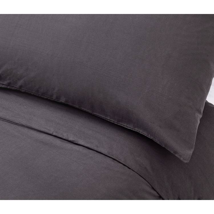 Habitat cotton rich 180 TC bedding set charcoal single (British brand)