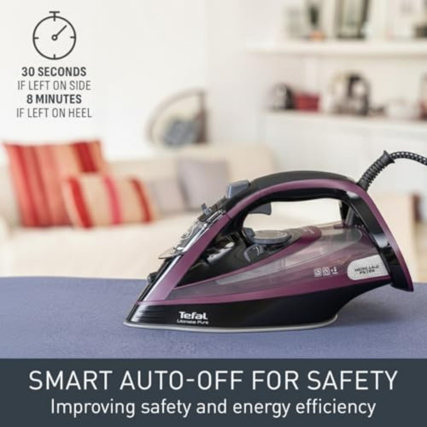 Tefal Pure FV9830 steam iron (British brand)