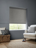 Emily Bond roller blinds Smoke Jaipur, imported from the UK