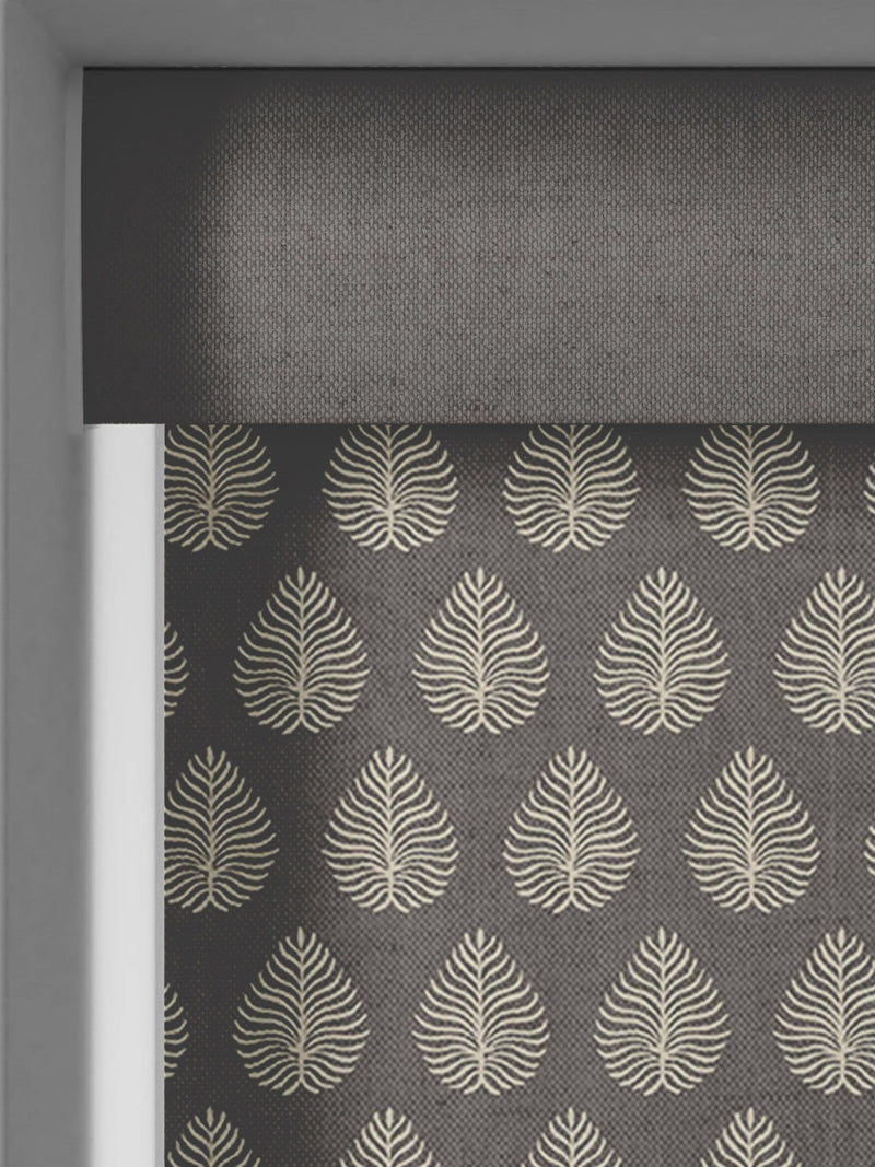 Emily Bond roller blinds Smoke Jaipur, imported from the UK