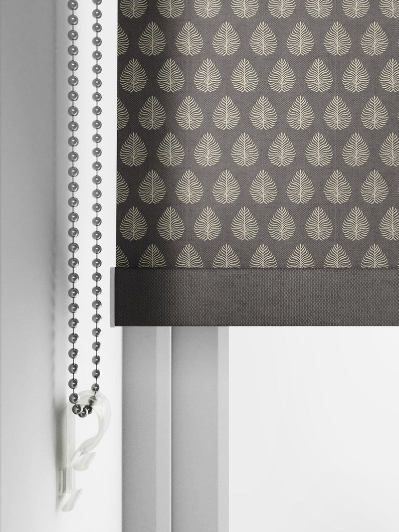 Emily Bond roller blinds Smoke Jaipur, imported from the UK
